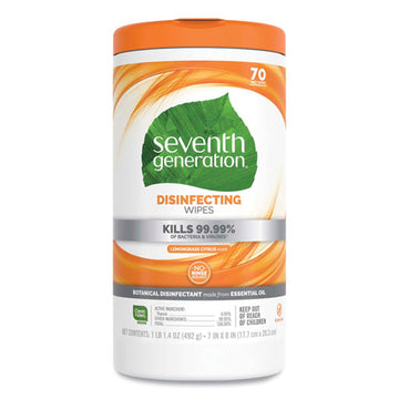 Seventh Generation® Botanical Disinfecting Wipes, 7 X 8, 70 Count, 6-carton freeshipping - TVN Wholesale